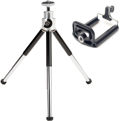 

ReTrack Adjustable Mini Mobile Phone Camera Stand With Bracket Tripod(Black, Supports Up to 500 g)