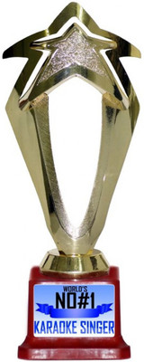 TheFlauntStore WORLDS NO#1 karaoke SINGER 1 Trophy(M) available at flipkart for Rs.349