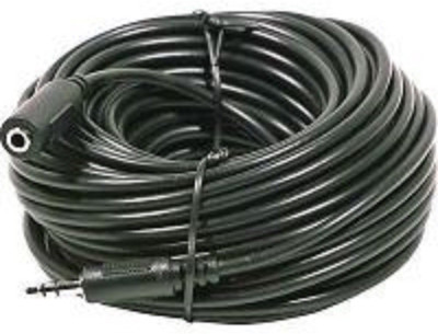 

TECHON TV-out Cable 3.5MM Male To Female AUX Audio Stereo Cable Auxiliary Extension Cable (Black, For Computer, 5 m)(Black, For Home Theater)