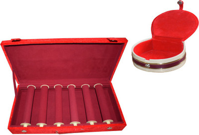 

Aadhya combo of bangle boxes (maroon) Vanity Box(Maroon)