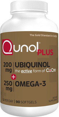 

Qunol Plus Ubiquinol 200 mg. with Omega-3, 90 Softgels(90 No)
