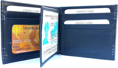 

Modaamara Men Black Genuine Leather Wallet(10 Card Slots)