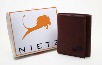 

NIetz Men Brown Genuine Leather Wallet(3 Card Slots)