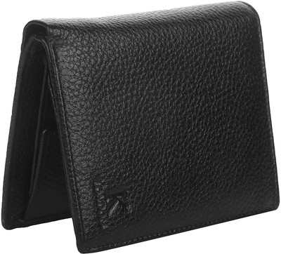 

K London Men Casual Black Genuine Leather, Fabric Wallet(6 Card Slots)