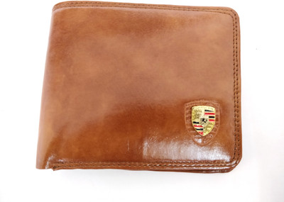 

PRIYANKA COLLECTIONS Boys Tan Genuine Leather Wallet(10 Card Slots), Multi colour