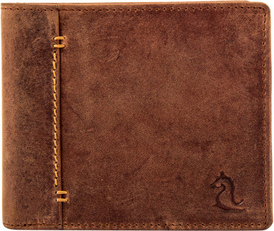 

Kara Men Brown Genuine Leather Wallet(6 Card Slots)