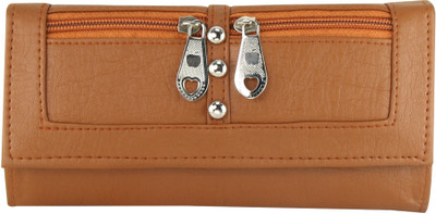 

Upshot Women Tan Artificial Leather Wallet(3 Card Slots)