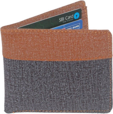 

Hornwood Boys Tan, Black Artificial Leather Wallet(5 Card Slots), Multi