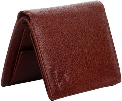 

K London Men Casual, Formal Brown Genuine Leather, Fabric Wallet(6 Card Slots)