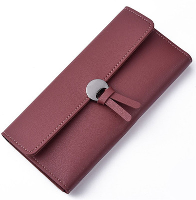 

Moit Women Red Artificial Leather Wallet(15 Card Slots)