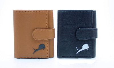 

NIetz Men Tan, Black Genuine Leather Wallet(3 Card Slots), Brown black