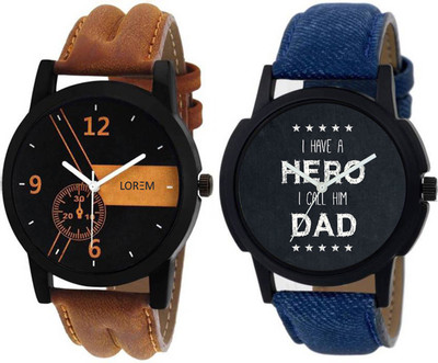 

LOREM LR01&07 Attractive Combo Watch - For Men