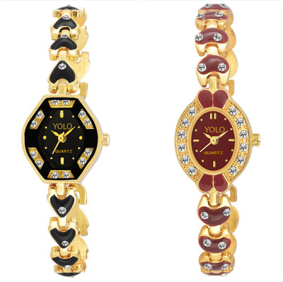 

YOLO Analog Couple Wrist DIVA Collec Watch - For Couple