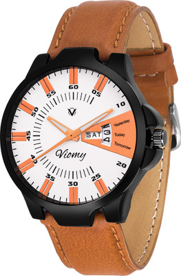 

VIOMY DDS10002 Different style white dial day & display watch for men Watch - For Men