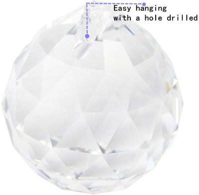 AHCS Suncatcher Decorating Hanging Faceted Prism Balls Crystal Yantra(Pack of 1)