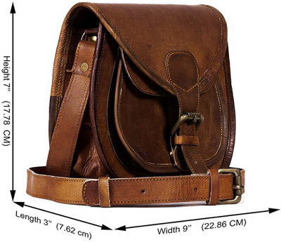 

Habeeb Bags B-27 Sling Bag(Brown, 5 L)