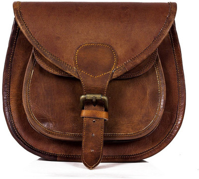 

znt leather bag cc18 Waterproof Sling Bag(Brown, 2 L)