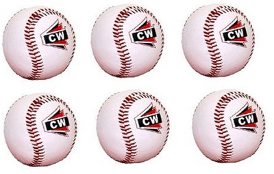 

CW White Sports Advance Adult/Youth Baseball for League Play, Practice, Competitions Baseball(Pack of 6, White)