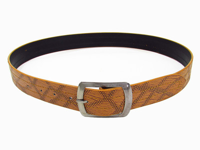 

cyclone Men Casual Yellow Artificial Leather Belt