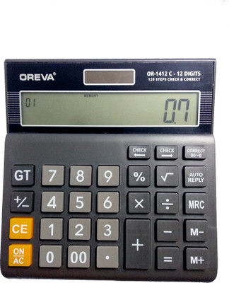 

Oreva OR-1412-C Oreva OR-1412-C Basic Calculator(12 Digit), Black