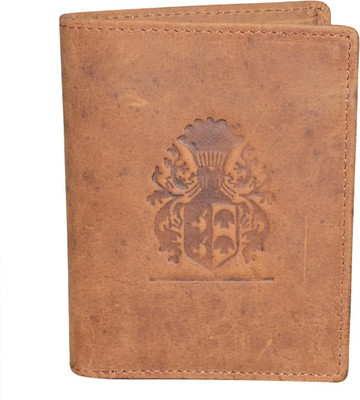 Style 98 Men Tan Genuine Leather Wallet(6 Card Slots)