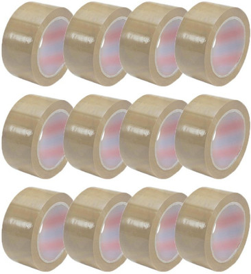 

power wonder 48MM (2") B.O.P.P SELF ADHESIVE TAPES 40 MICRONS BROWN 100MTRS SET OF 12 ROLLS HAND 48MM (Manual)(Brown)