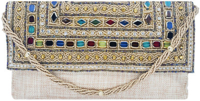 

Bagaholics Party Gold Clutch