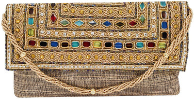 

Bagaholics Party Brown Clutch