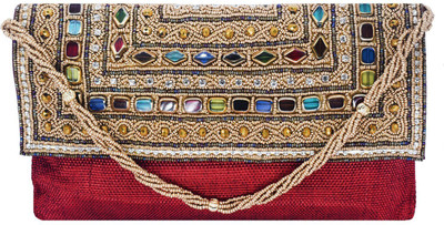 

Bagaholics Party Maroon Clutch