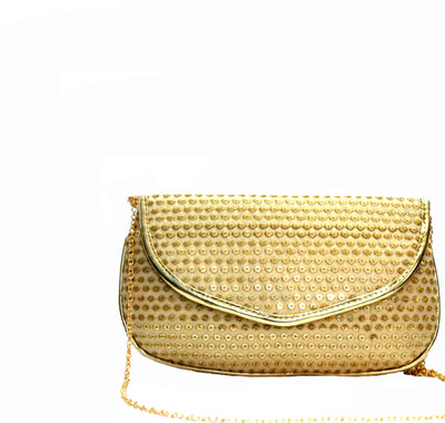 

TUNEROX Casual Gold Clutch