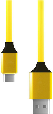 

Chappie Moustache Coolpad Cool1 YELLOW Data Transfering And Fast Charging USB C Type Cable(Yellow)