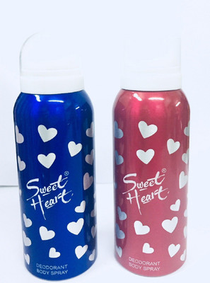 

Sweet Heart BLUE RED Body Spray - For Women(100 ml, Pack of 2)