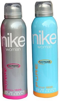 

Nike (Extreme, Pure) Deodorant Spray - For Women(200 ml, Pack of 2)