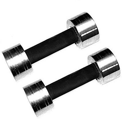Ekatra Fitness NICKEL ELECTROPLATED HIGH GRADE STEEL DUMBBELLS(2KG PAIR) Fixed Weight Dumbbell(4 kg) available at flipkart for Rs.998