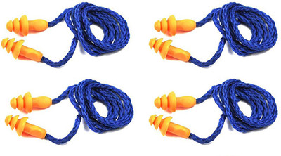 

Vezual 3M 1270 Corded Reusable (Pack of 4) Ear Plug & Nose Clip(Orange)