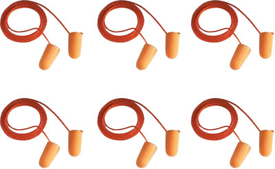 

Vezual 3M 1110 Disposable ( Pack of 6 ) Ear Plug & Nose Clip(Orange)