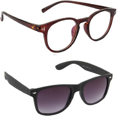 

IDUCO Full Rim Oval, Wayfarer Frame(50 mm