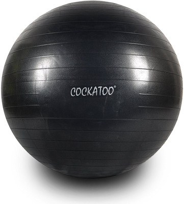 

COCKATOO Puncture Proof Gym Ball(With Pump), Black