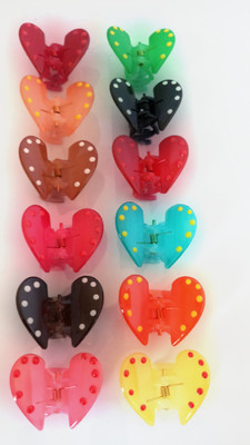 

Jsavaliya Butterfly design Hair Clip (12 Multi colour clip) Hair Pin(Multicolor)
