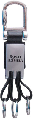 

Shubheksha Royal Enfield Bullet Bike Triple Ring Locking Brown Key Chain