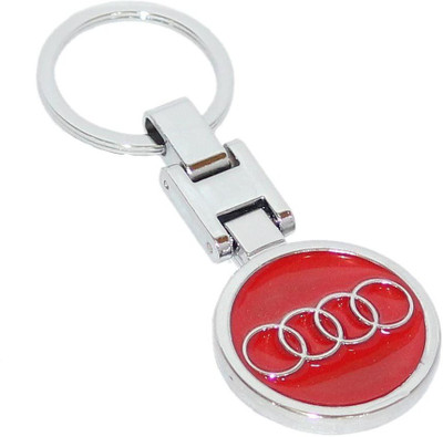 

Shubheksha Audi Logo Metallic Red Key Chain
