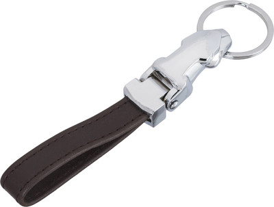 

Shubheksha Jaguar Face Premium Look Brown Leather Key Chain
