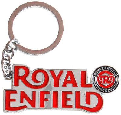 

Shubheksha Royal Enfield Logo Metallic Red Key Chain