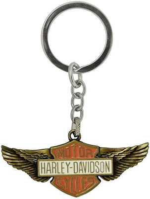 

Shubheksha Harley Davidson Motor Cycle Metallic Gold Key Chain