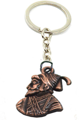 

Faynci The Grate Maratha Double Sided Chhatrapati Shivaji Maharaj Antique Brown Key Chain Key Chain