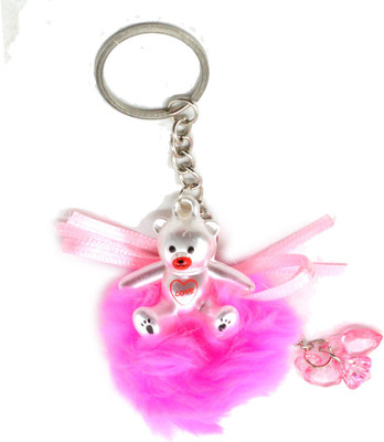 

Faynci Love Red Cute Doll Key Chain with Red Twin Heart Shape for Fashion Key Chain