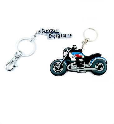 

ShopTop Royal Enfield Metal & Royal Enfield Rubber Keychain Key Chain