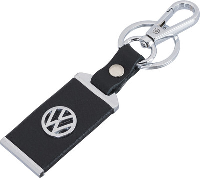 

Shubheksha Premium Volkswagen Logo Leather Locking Key Chain