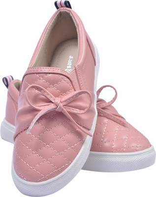 

JUMPS AND BUMPS Girls Slip on Sneakers(Pink