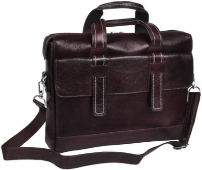 

bayed 15 inch Laptop Messenger Bag(Brown)